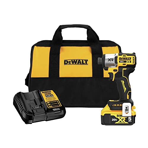 DEWALT 20V MAX Impact Driver, Cordless, 3-Speed, Battery and Charger