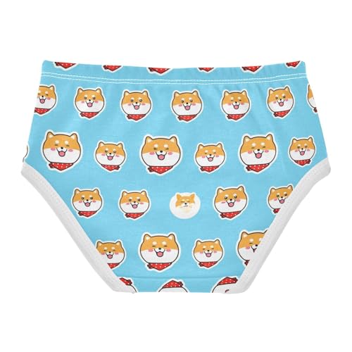 Joisal Cute Dog Faces Blue Girls Underwear Toddler 2t Cotton Panties for Girl Durable Kids Briefs Undies2