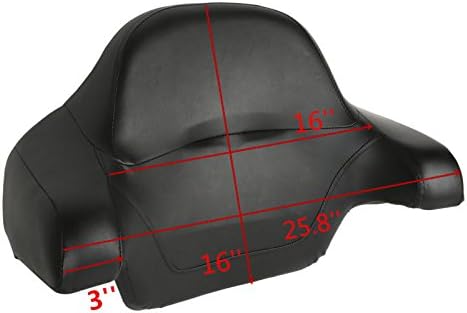 Miniatura 6 de TCMT - Respaldo de viaje modificado con contenedor para paquetes, el soporte es adecuado para la Harley Street Road Glide de 2014 a 2020