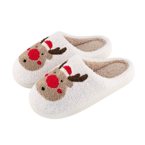 Hausschuhe Damen Herren Winter, Weihnachten Kuschel Plüsch...