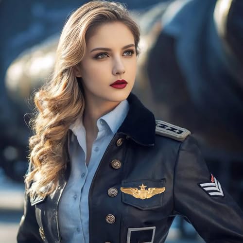 4Pcs Wings Pin Gold Wing Pilot Air Force Senior Pilot Wing Badge4