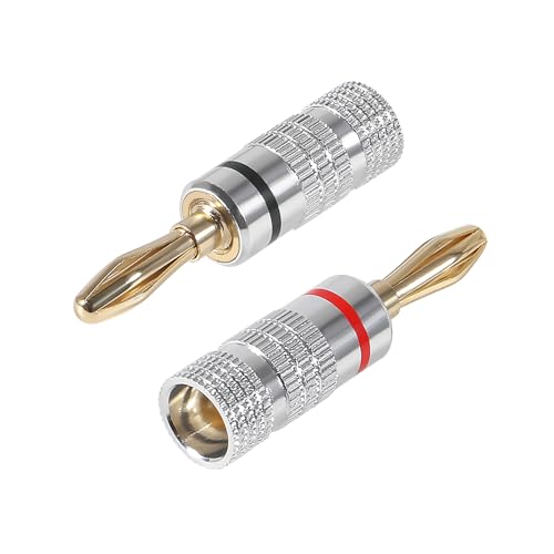 12 pares/24 pcs Conectores Banana Plug Audio Dorado miniatura 2
