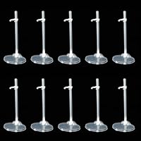 QINGZHE 22Pcs Adjustable Doll Stands, Plastic Doll Display Holders, Clear Action Figure Stand, Toy Doll Accessories, Transparent Display Stand Support for 11 to 13 Inch Tall Dolls