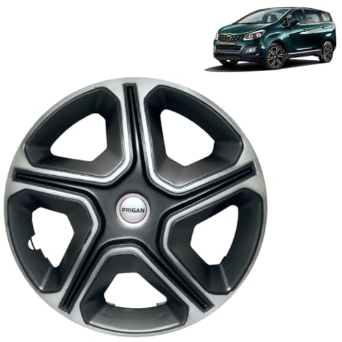 Image of PRIGAN Marazzo Grey Silver Wheel Cover 16 inch for Marazzo (Set of 4 Pcs) (Press Fitting) Model Name- Nexon Grey Silver 16