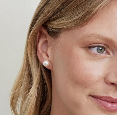 Pearl Stud Earrings, 12 Pairs Hypoallergenic Composite White Pearl Earrings Stud for Women, Round Ball Earrings Set Birthday Bridal Wedding Christmas Jewelry3