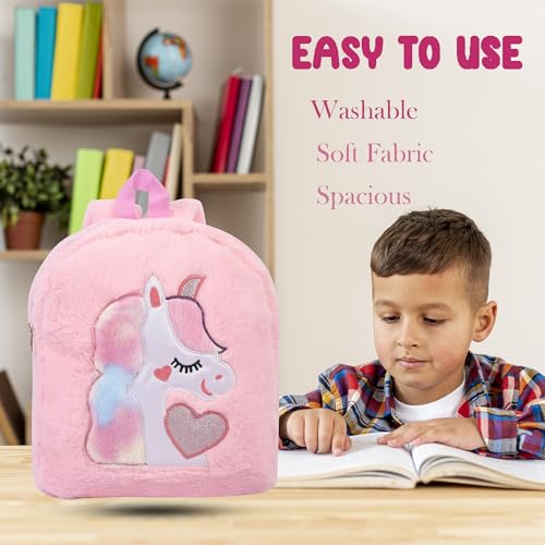 Image of ADISA Kids Backpack Toddler Bag Back Pack Plush Cartoon for Girls and Boys 1-5 Years