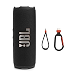 JBL Flip 7 Portable Waterproof Speaker, Black (Renewed) | Drop-Proof, Bold Pro Sound with AI Sound Boost, 16Hrs of Playtime, PushLock System with Interchangeable Accessories
