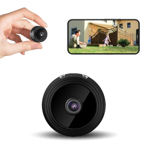 SAILSON ELECTRONICS Hidden Camera Mini Spy Camera 1080P WiFi Wireless Pet Camera Indoor Security Cam with Night Vision Motion Detection Nanny Cam for Home Baby Monitor TF Card Storage-Black