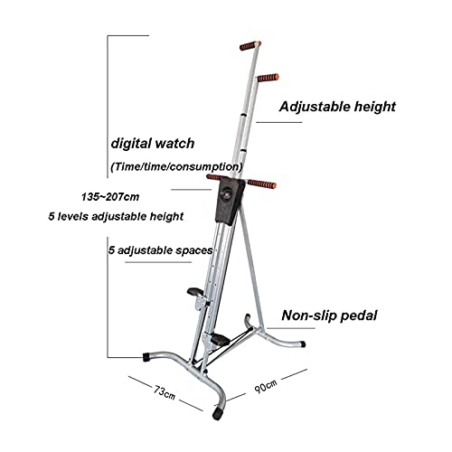 Image of Foldable Vertical Climber Fitness - Climbing - Climbing Motions Vertical Mountaineer Stepper Climbing Machine Antislip Design Home Fitness Equipment