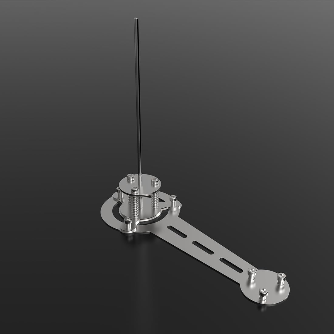 Mechanical Angelfish, 3D Steampunk Fish Model, Vibrant Metal Assembly with Creative Mechanical Fins, 529PCS (Kit Version/Blue)