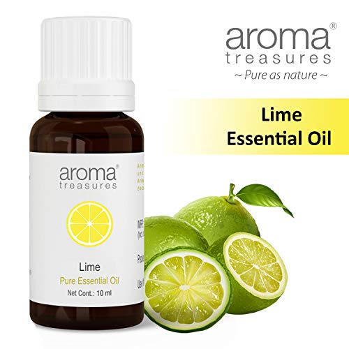Image of Aroma Treasures Lime essential Oil | 100% Pure & Natural Theraputic Essential oil for healthy Skin, body, Aromatherapy - 10ml