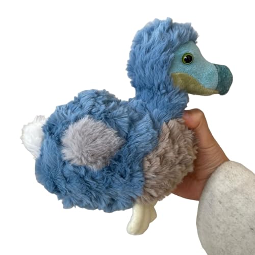 LuLezon 20 cm Ave de Plush Dodo Cariñosa, Peluche Aplastable Azul, Dodo de Plush, Muñeca de Ave Artificial