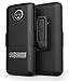 Encased Moto G6 Phone Case with Belt Clip Holster - Rubberized Slim Combo with Metal Kickstand (Slimline Series)