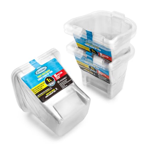 Image of VOOMEY 24PCS Paint Pail Liners, Plastic Disposable Bucket Liner Set for Paint Cups,Holds Up to A Quart of Paint or Stain(Only Applicable to VOOMEY 4 inch Handheld Paint Cup)