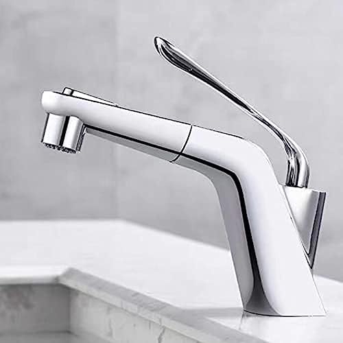 Robinet de lavabo avec douchette pour nettoyer facilement et sans éclaboussure