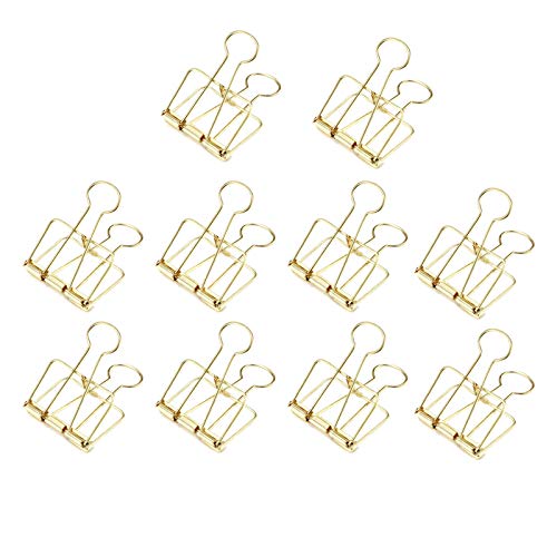 ANZOME Lot de 10 Fils à anneaux Clips élégant Clips en métal Clip pour Photo murale Fil l'affichage Grille