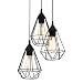 EGLO Pendelleuchte Tarbes schwarz Vintage, Hängelampe Esszimmer, Hängeleuchte 3-flammig, Retro Lampe im Industrial Design mit E27 Fassung, Pendellampe aus Stahl Ø 31 cm