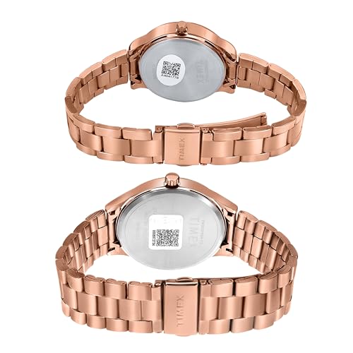 Image of TIMEX Analog Watch for Pair with Round Dial & Water Resistant Couple's Wrist Watches