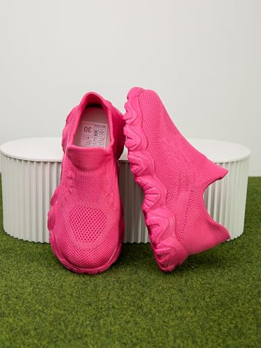 Boys and Girls Sock Shoes Casual Sports Running Walking Knitted Shoes Slip-On High Tops Lightweight Breathable Non Slip4