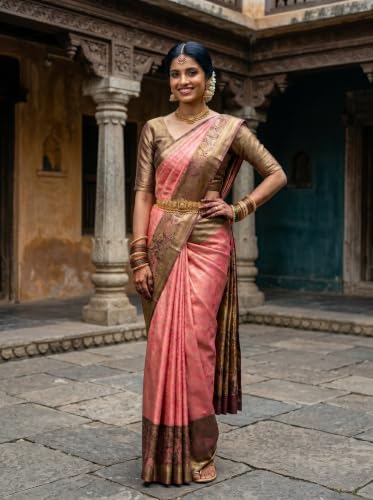 MIMOSA kanjivaram silk saree in art silk – image 5