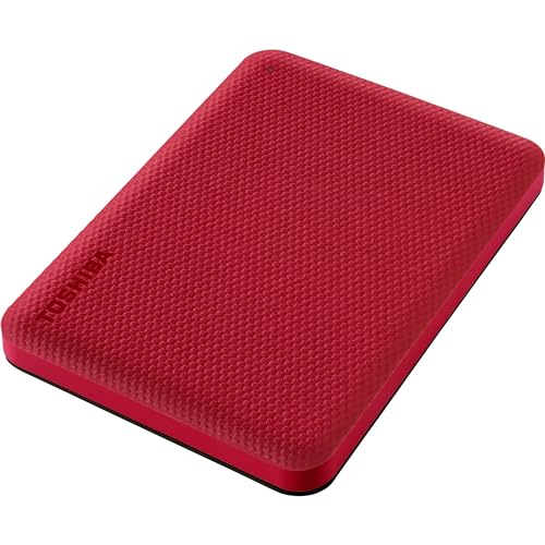 Disque Dur Externe - Toshiba - Canvio Advance - 2 To - Rouge - 4