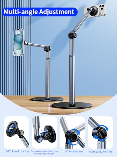Trípode para iPhone ideal para fotos superiores en recetas de cocina y manualidades en casa 4