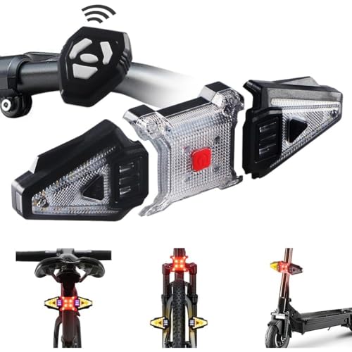 Luz trasera para bicicleta con intermitentes: evita accidentes con su control remoto 4