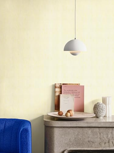 Grasscloth Peel and Stick Wallpaper Yellow Beige Textured Contact Paper 15.7in x 118.1in Yellow Faux Linen Wallpaper Vintage Grasscloth Self Adhesive Removable Wall Paper for Cabinets Vinyl