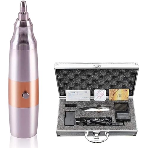 oiakus Extractor De Folículos Capilares FUE, Tratamiento De Trasplante Capilar con Folículos, con Pedal, 3 Velocidades Ajustables, para Un Crecimiento del Cabello Más Denso