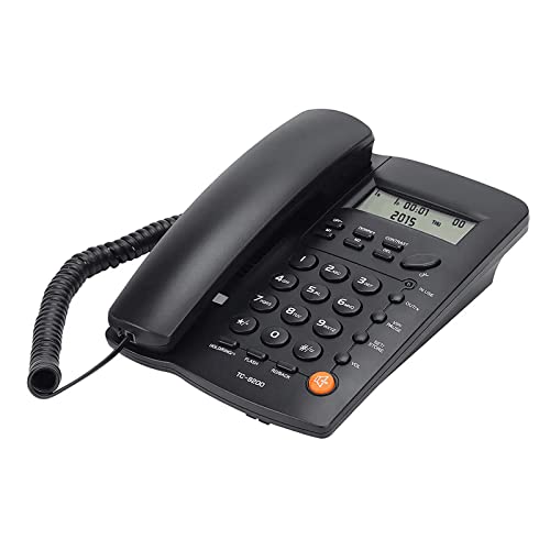 Téléphone filaire de bureau LCD avec fonction rappel et mode DTMF FSK