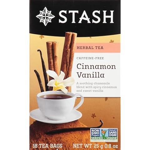 Stash Tea Premium Cinnamon Vanilla Herbal Tea, 18 Count Cover