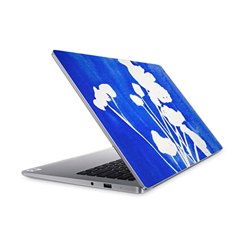 Vinyle Mi Notebook 14 cyanotype fleurs bleues design artistique