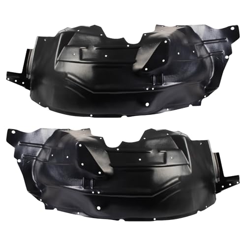 Image of TRQ Front Driver and Passenger Side Inner Fender Liner Set Compatible with 2004-2005 Ford F-250 Super Duty F-350 Super Duty