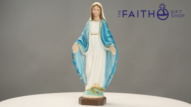 Virgen María Our Lady of Grace 9 pulgadas miniatura 7
