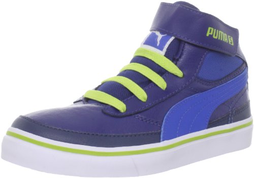Puma Maeko S Mid V Sneaker (Toddler/Little Kid/Big Kid),Twilight/Princess/Chartreuse,4 M US Toddler