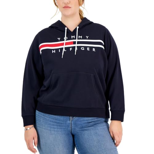Tommy Hilfiger Damen W2xh0850-syz-2x Kapuzenpullover, Sky Capt, 2X