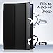 JETech Case for Samsung Galaxy Tab S10 Lite / S10 FE / S9 FE 10.9-Inch, Slim Translucent Back Tri-Fold Stand Protective Tablet Cover, Support S Pen Charging, Auto Wake/Sleep (Black)