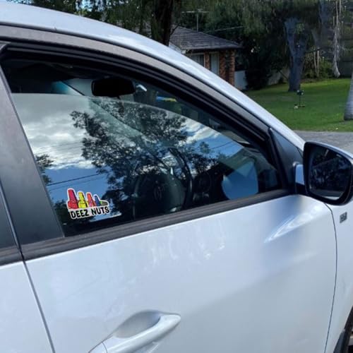 Image of 3 Pcs Deez Nuts Sticker, Deez Nuts Decal, Deez Nuts Gifts Deez Nutz Journeyman Hardhat Lineman Mechanic Tool Box Welding Construction Man Stickers for Laptop Phone Watter Bottle Car Helmet 5 inch (D1 HO)
