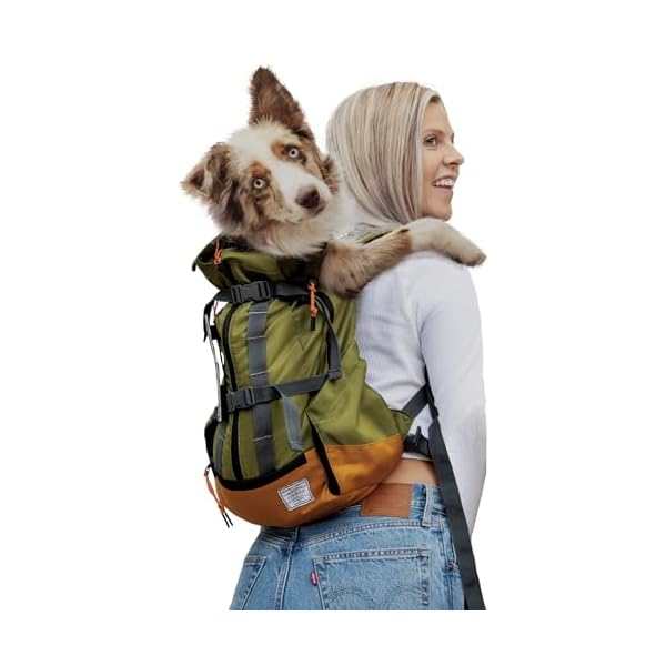 K9 Sport Sack Urban 3 - Large, Leafy - Ideal for Dogs with 20-22” Back Length - Dual-Use, Backpack-Style Carrier + Everyday Pack