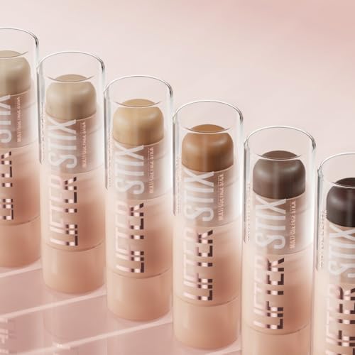Maybelline New York Stick Visage Usages Look Naturel et Structuré Unifie et Illumine le Teint Sculpte le Visage Corrige les Imperfections Lifter Stix Teinte : - vue 10