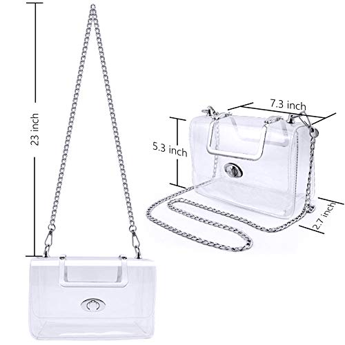 Transparent Clutch Clear Purse Crossbody Shoulder Bags Stadium Approved Bags2