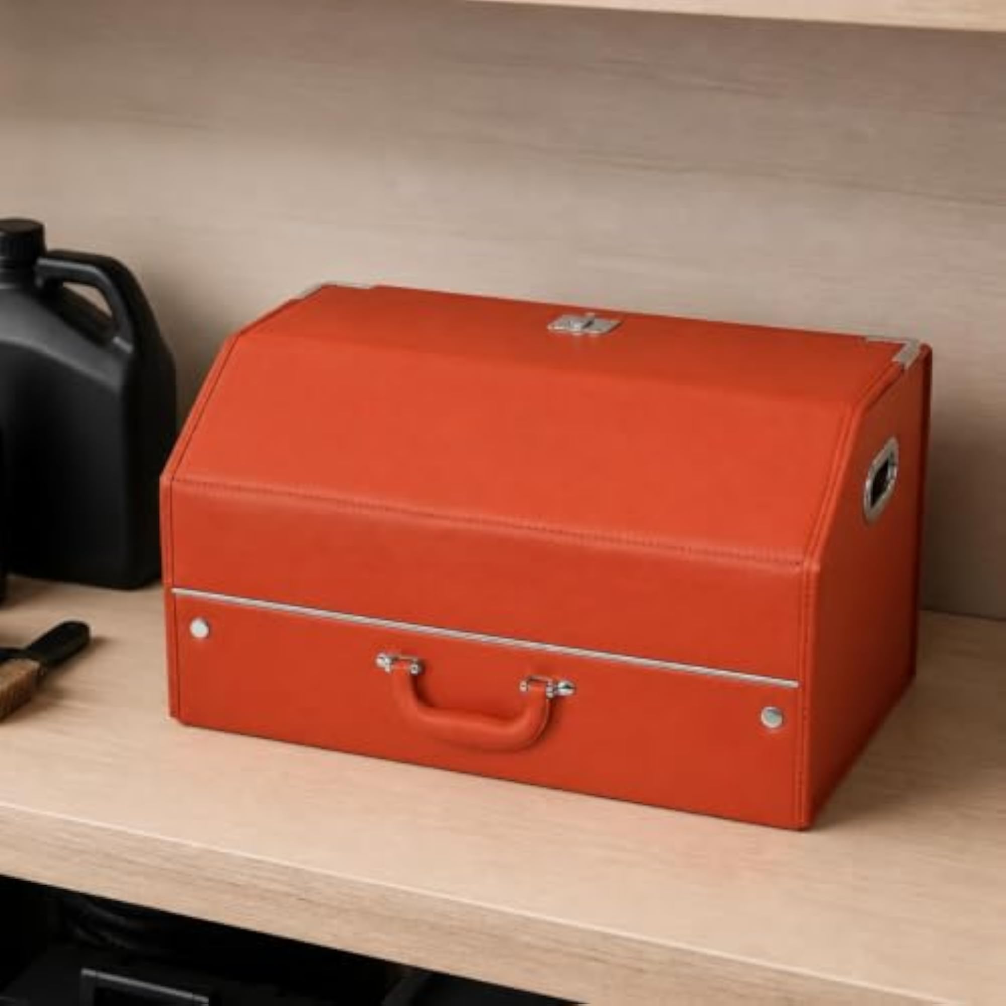 Foldable Leather Car Trunk Storage Box