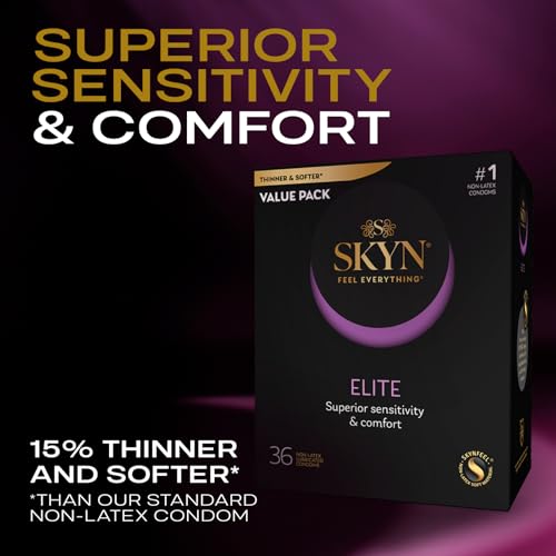 Image of SKYN Elite - 36 Count - Ultra-Thin, Lubricated Latex-Free Condoms