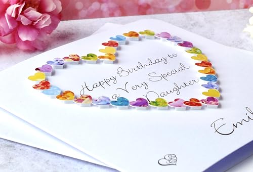 Happy Birthday to a Very Special Daughter Card Personalised Handmade Birthday Card for Daughter +Age
