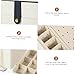 CONGARTENO Portable Jewelry Box Organizer for Travel Lightweight Case for Women and Large Capacity Storage for Earrings Necklaces Bracelets Simple Fashion Design
