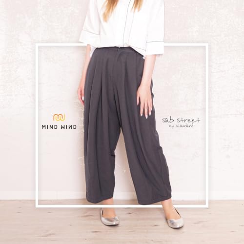 Women's High Waist Maxi Wide Legged Pants, Soft and Comfortable Casual Trousers with Elastic Back Waistband2
