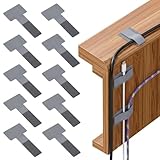 Self Adhesive Hook and Loop Cable Ties 10Pcs set, Hook and Loop Cable Straps, Cord Organizer, Cable Clip, for Household and Office