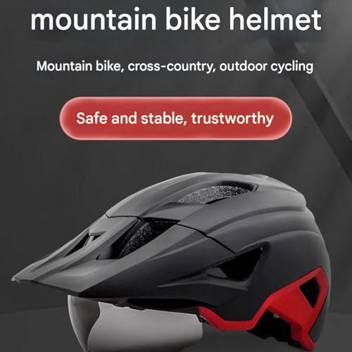 Casco de bicicleta con iluminación LED trasera y viseras desmontables USB 7