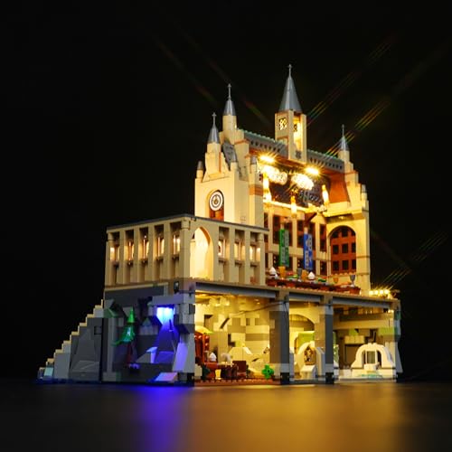 LED Lighting Kit for Lego Harry Potter Hogwarts Castle, Creative Light for Lego 76435 The Great Hall (Lights Only, No Lego Models)