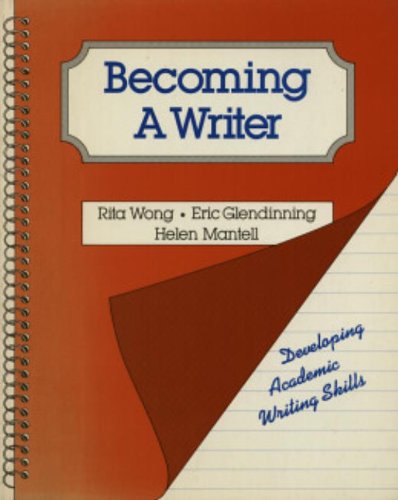 Becoming a Writer: Developing Academic Writing Skills